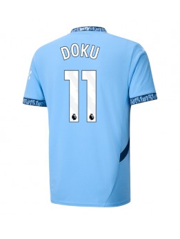 Manchester City Jeremy Doku #11 Replika Hemmakläder 2024-25 Kortärmad